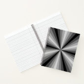 Cahier noir à spirale d'illusion optique (Intérieur)