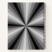 Cahier noir à spirale d'illusion optique (Dos)