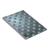 Cahier Notebook – Motif de sphère 3D sarcelle (Côté Droit)