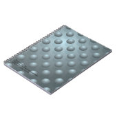 Cahier Notebook – Motif de sphère 3D sarcelle (Côté gauche)