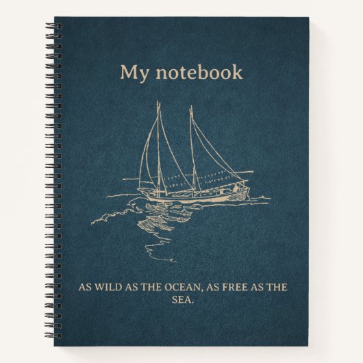 Cahier Ocean Vibes – Journal de plage (Devant)