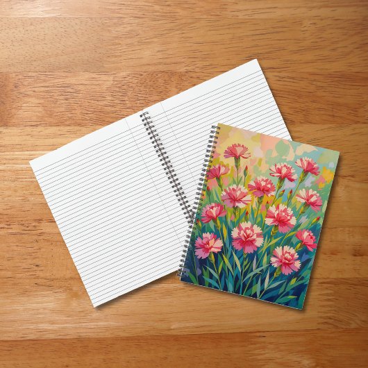 Cahier Œillets Roses