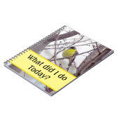 Cahier - Oiseau jaune dans les branches de l'arbre (Côté gauche)
