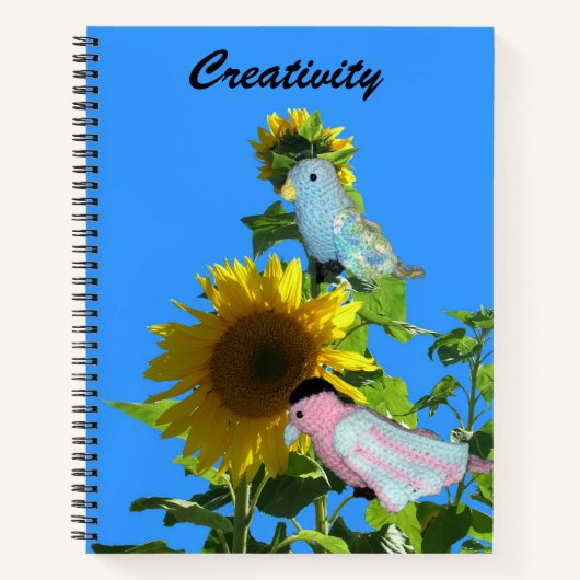 Cahier - Oiseaux sur Tournesol (Devant)
