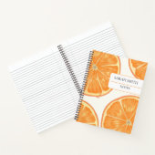 Cahier Orange Esthétique | Journal à Nom Personnal (Intérieur)