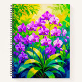 Cahier Orchidées Violettes (Devant)