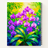 Cahier Orchidées Violettes (Dos)