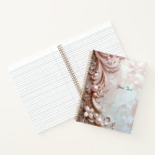 Cahier Orné de Perles Roses et Fleurs (Intérieur)