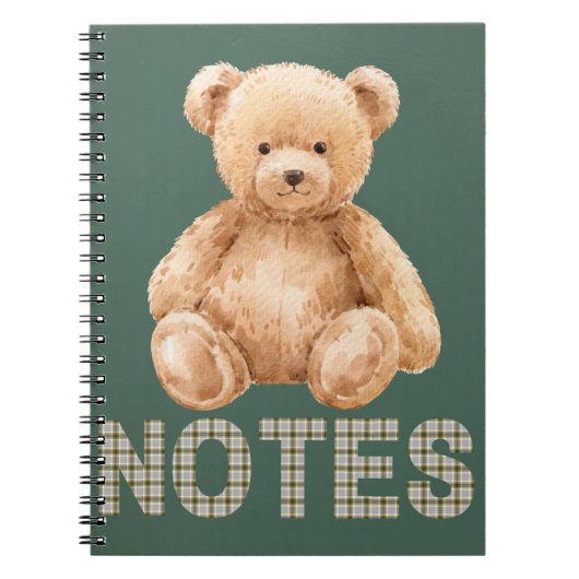 Cahier Ours en Peluche (Devant)