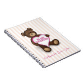 Cahier Ourson Mignon pour la Saint-Valentin (Côté Droit)
