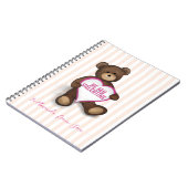 Cahier Ourson Mignon pour la Saint-Valentin (Côté gauche)