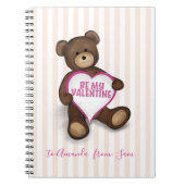 Cahier Ourson Mignon pour la Saint-Valentin (Devant)