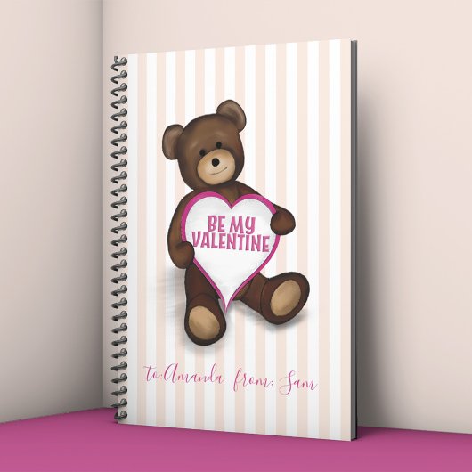 Cahier Ourson Mignon pour la Saint-Valentin