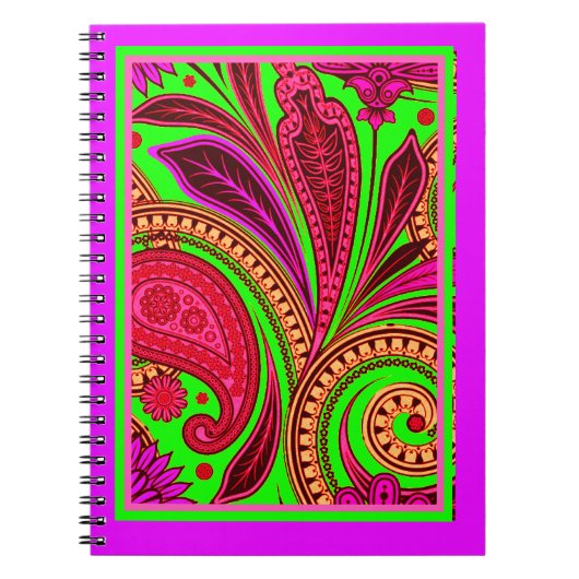 Cahier paisley sauvage (Devant)