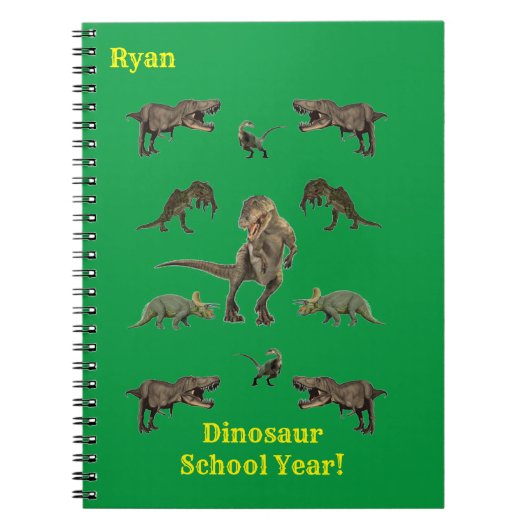 Cahier Papier d'Emballage Dinosaures (Devant)