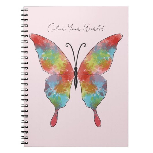 Cahier Papillon Color Splash (Devant)