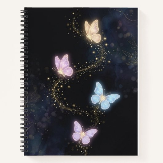 Cahier Papillon – Papillons Colorés Magiques (Devant)
