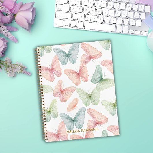 Cahier Papillon Pastel