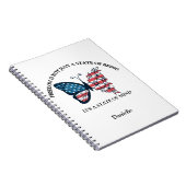 Cahier papillon personnalisé du 4 juillet (Côté Droit)