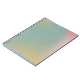 Cahier Pastel Ombre Dégradé Douce Couverture Avant (Côté gauche)
