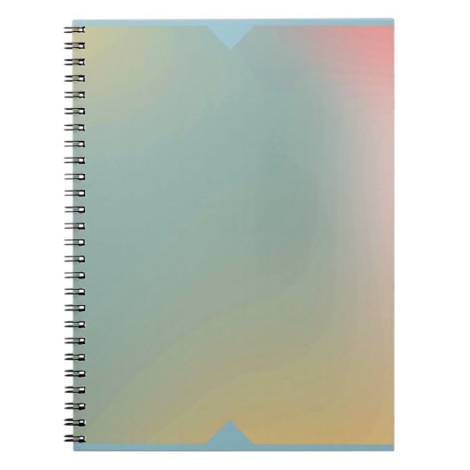 Cahier Pastel Ombre Dégradé Douce Couverture Avant (Devant)
