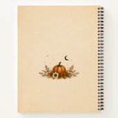 Cahier Patch Citrouille Fantôme Mignon (Dos)