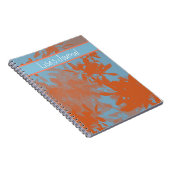 Cahier personnalisable à feuille bleue et orange (Côté Droit)