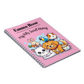 Cahier Personnalisable Mignons Animaux de Compagni (Côté Droit)