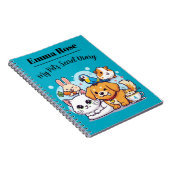 Cahier Personnalisable Mignons Animaux de Compagni (Côté Droit)
