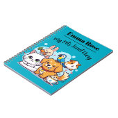 Cahier Personnalisable Mignons Animaux de Compagni (Côté gauche)