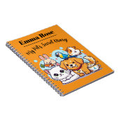 Cahier Personnalisable Mignons Animaux de Compagni (Côté Droit)