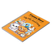 Cahier Personnalisable Mignons Animaux de Compagni (Côté gauche)