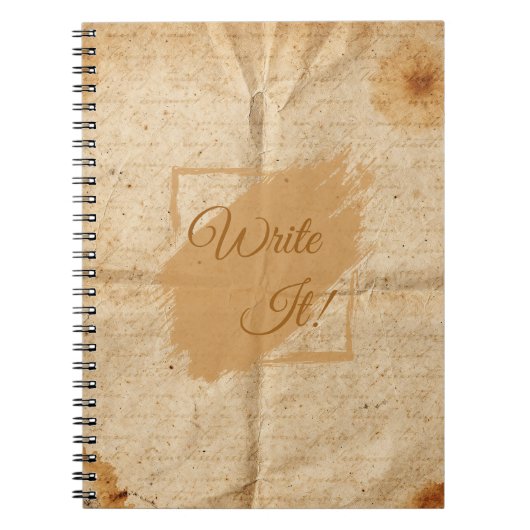 Cahier Personnalisable Vintage (Devant)