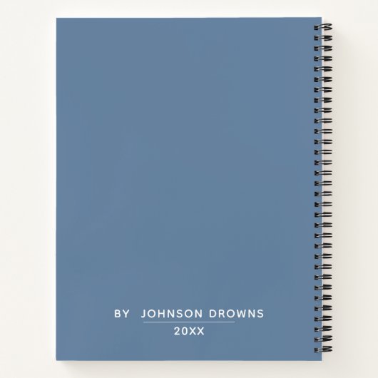 Cahier personnalisé (Dos)