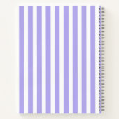 Cahier personnalisé à fleurs avec nom (Dos)