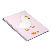 Cahier personnalisé à motif de canard (Côté Droit)
