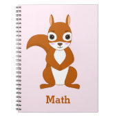 Cahier personnalisé à motif écureuil (Devant)