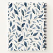 Cahier personnalisé à spirale Blue Leaf (Dos)