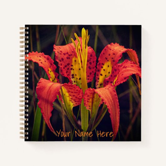 Cahier personnalisé à spirale Pine Lily (Devant)