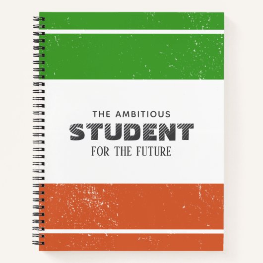 Cahier personnalisé avec blocs de couleur (Devant)