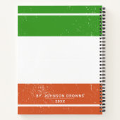 Cahier personnalisé avec blocs de couleur (Dos)