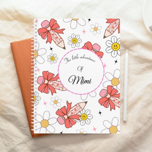Cahier personnalisé avec nom de l'enfant Kawaii Mi