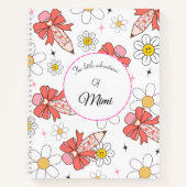 Cahier personnalisé avec nom d'enfant Kawaii Migno (Devant)