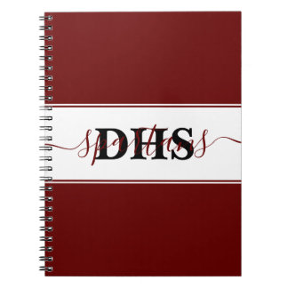 Cahier personnalisé bloc de couleur de l'école