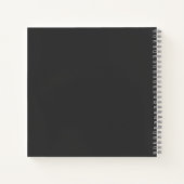 Cahier Personnalisé Café en Vinyle Moderne (Dos)