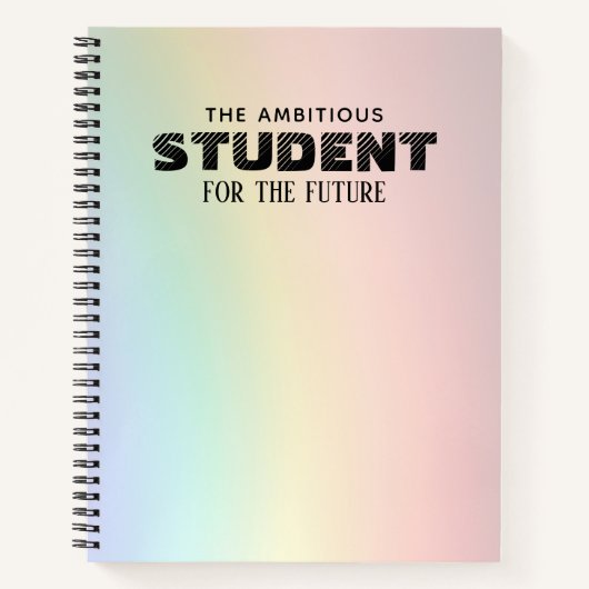Cahier Personnalisé Coloré (Devant)