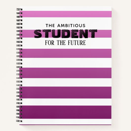 Cahier Personnalisé Coloré (Devant)