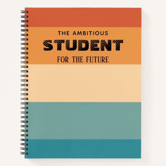 Cahier Personnalisé Coloré (Devant)
