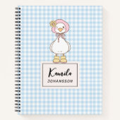 Cahier Personnalisé Coquette Rose Silly Goose (Devant)