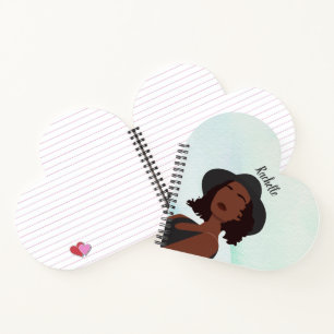 Cahier personnalisé de la Reine Afro-Américaine à 